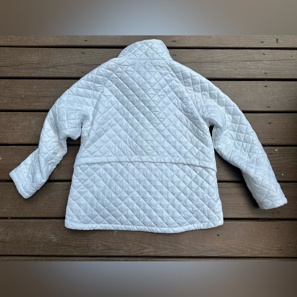 Sam Edelman White Quilted Zip Up Jacket - Picture 4 of 4